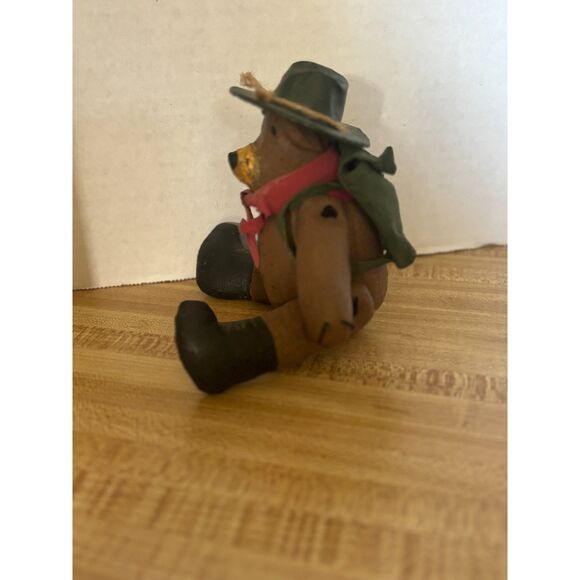 Stetson Home Classics 7" Jointed Bear Scout Camping Hiking Bear - Picture 3 of 9